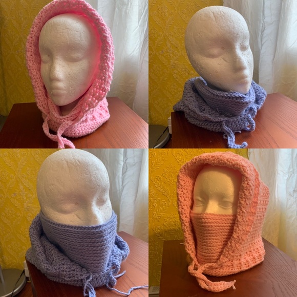 Handmade 4-in-1 crocheted turtleneck hoodie (Toodie) - Picture 2 of 5